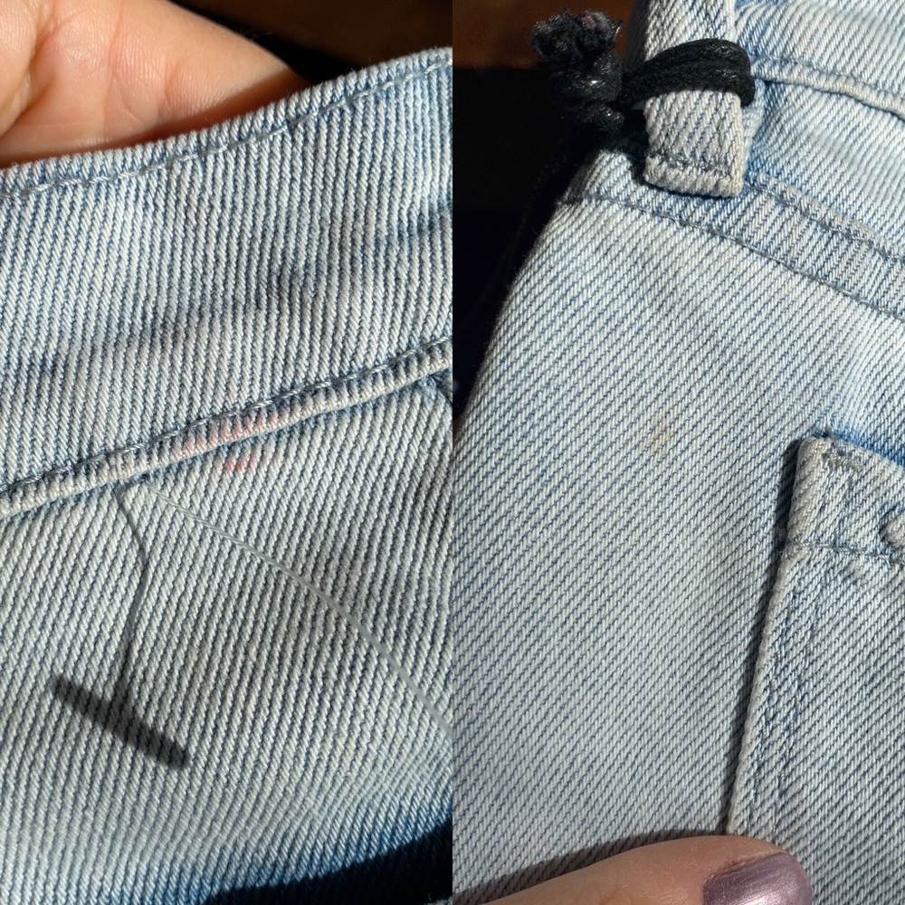๐ BLANK NYC THE ESSEX CLASSIC CUT-OFF LIGHT DENIM DISTRESSED JEAN SHORT! - Picture 12 of 15